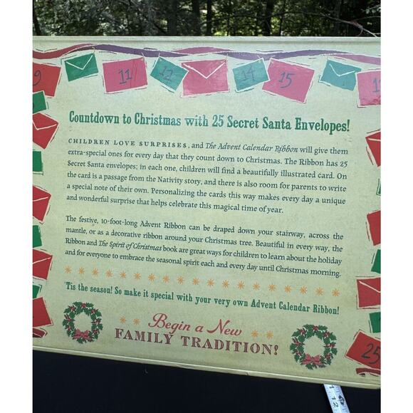 NEW Unused Cider Mill Advent Calendar Ribbon & Gift Set Christmas Holiday - Picture 5 of 7